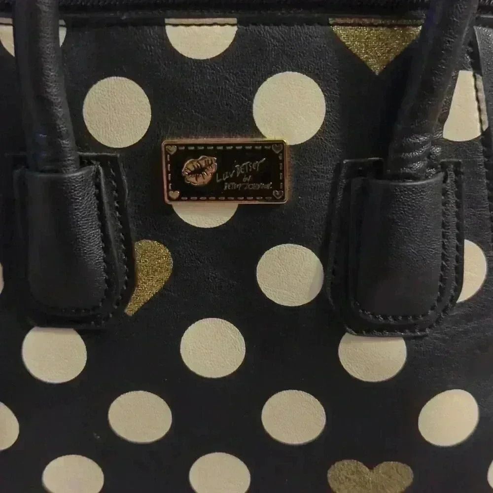 Luv Betsey by Betsey Johnson Bag Excellent Condition Polka Dot - Picture 2 of 9